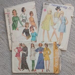 Simplicity Vintage 60s/70s Pattern Collection - Vibrant Designs